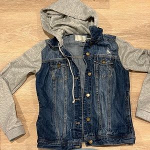 Denim Sweatshirt Hoodie Sz small